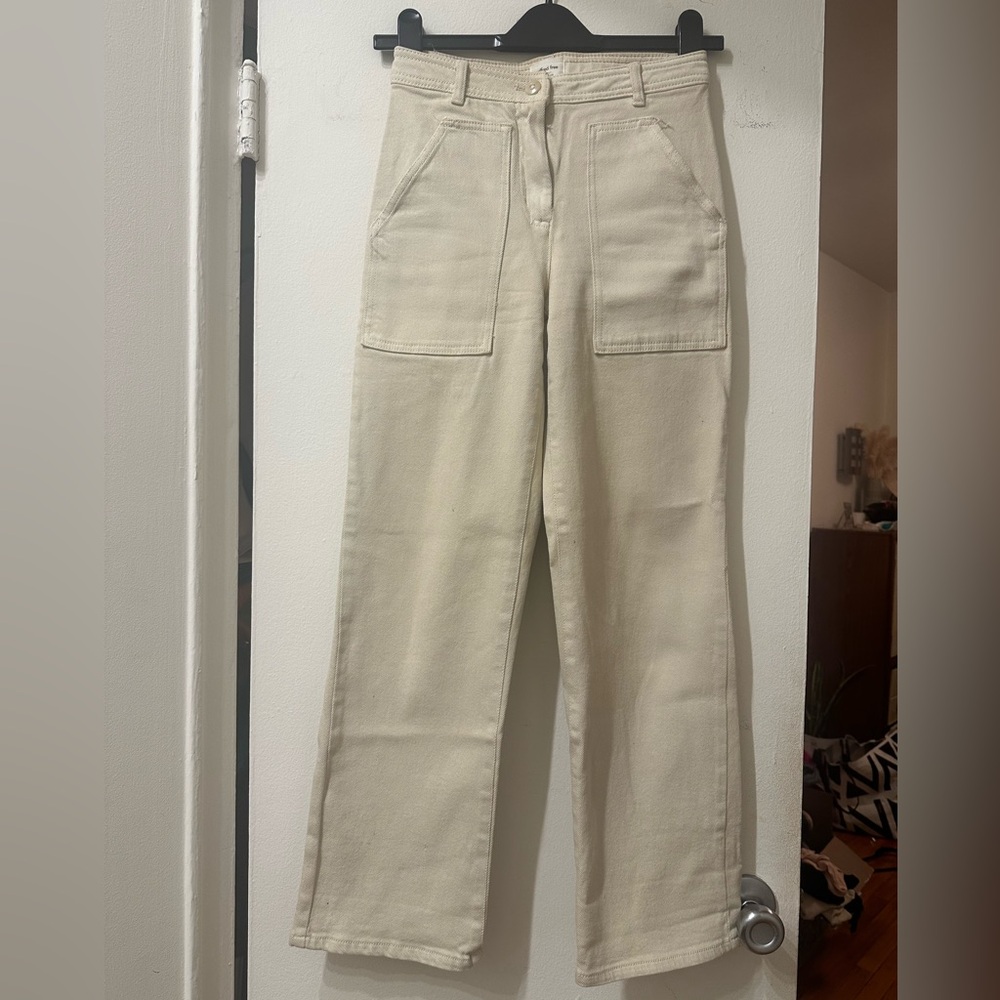 Aritzia Wilfred Khaki Cropped Cargo Pants